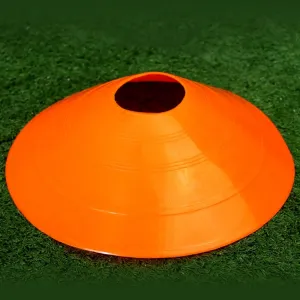 10 PCS Football Training Sign Disc Sign Cone Obstacle Football Training Equipment(Orange)