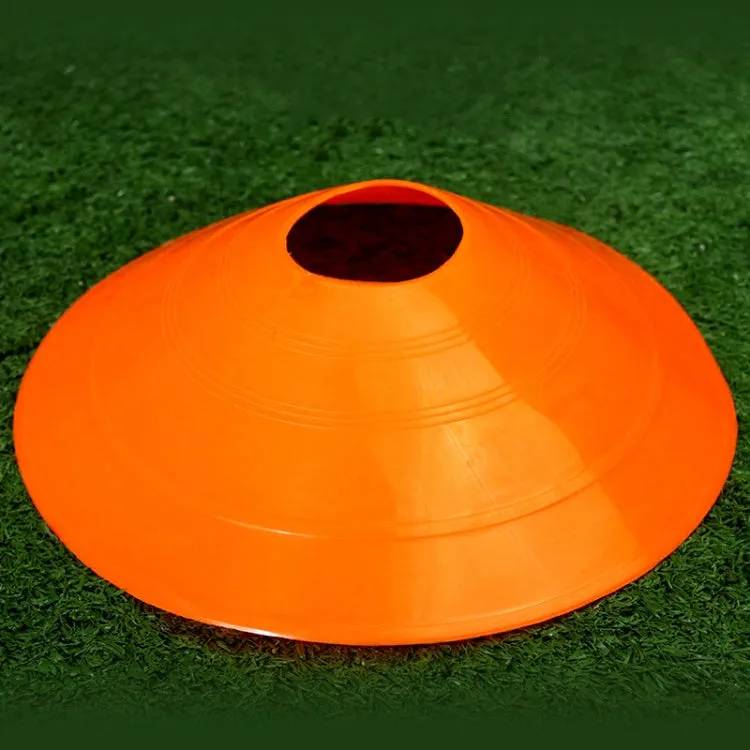 10 PCS Football Training Sign Disc Sign Cone Obstacle Football Training Equipment(Orange)