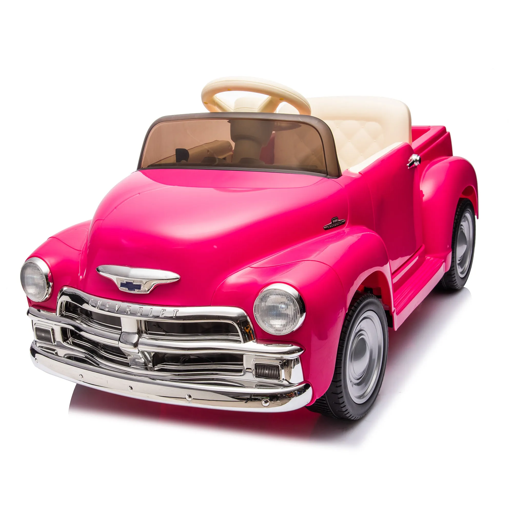 12V Chevrolet 3100 Kids Ride-On Truck with Parent Control System