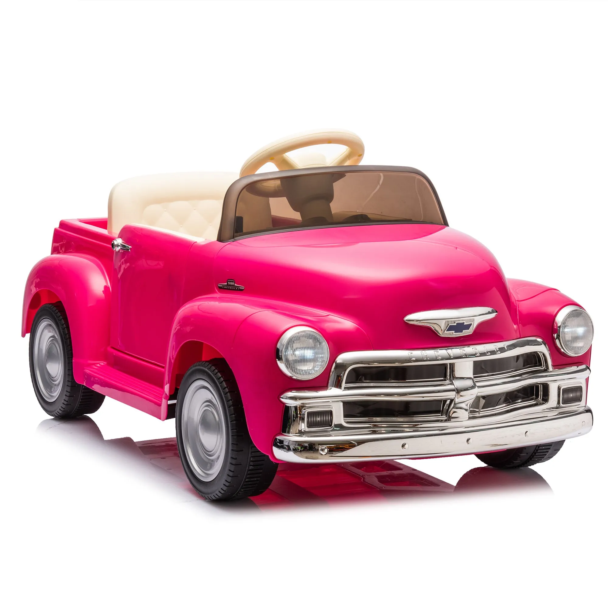 12V Chevrolet 3100 Kids Ride-On Truck with Parent Control System