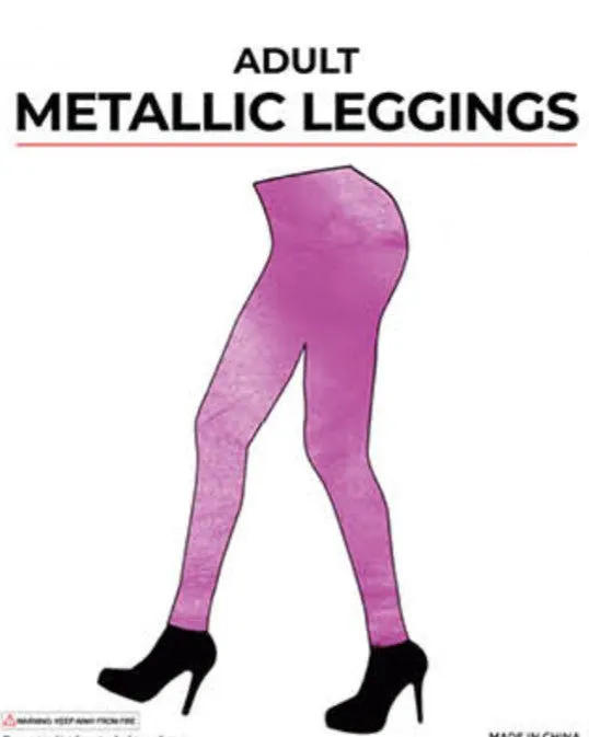 80's Costume Metallic Legging (9 Colours)