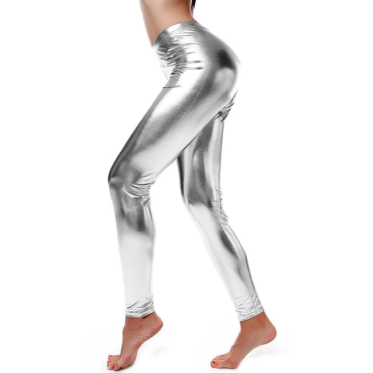 80's Costume Metallic Legging (9 Colours)