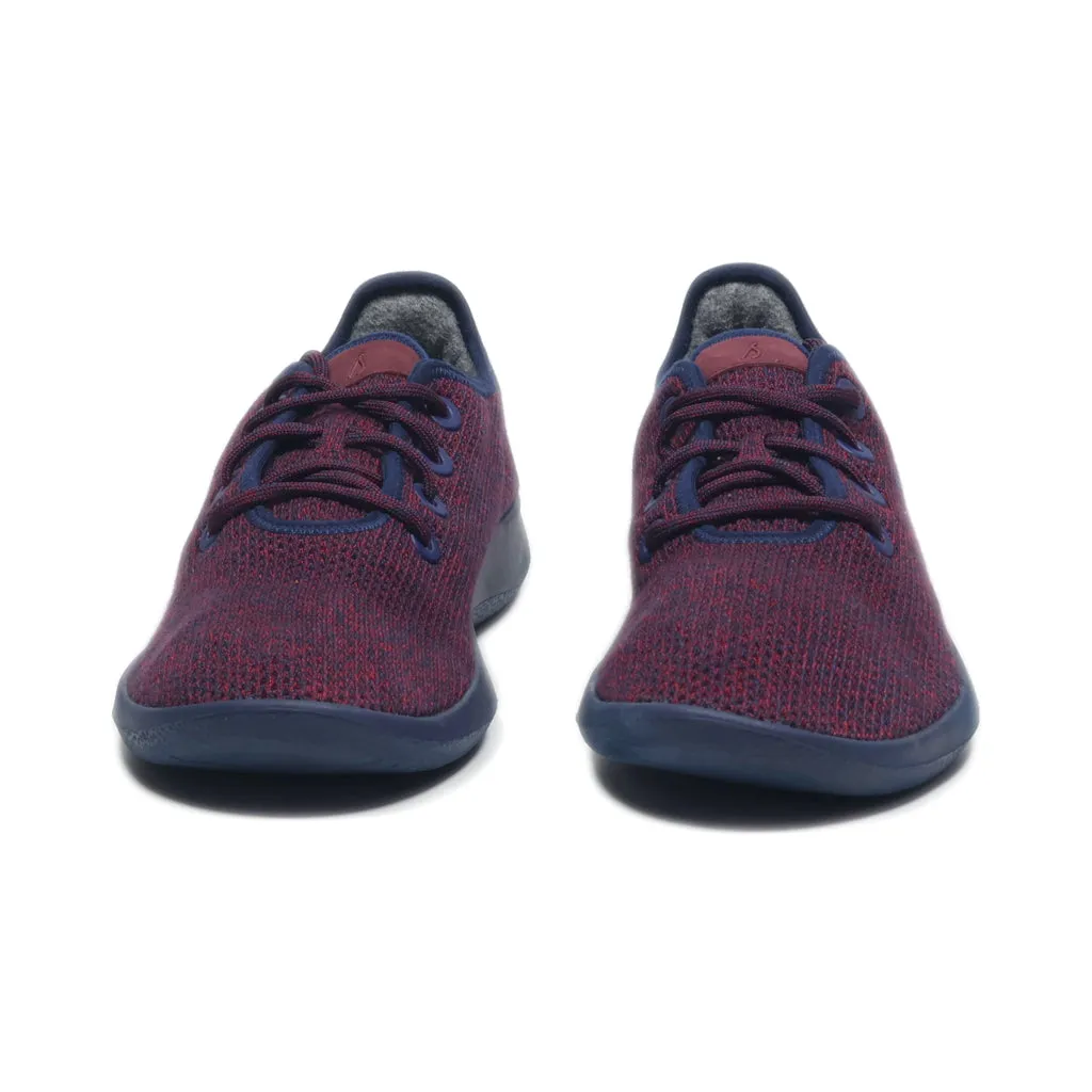 Allbirds Tree Runner Sport Shoes Wool Maroon Colour For Men