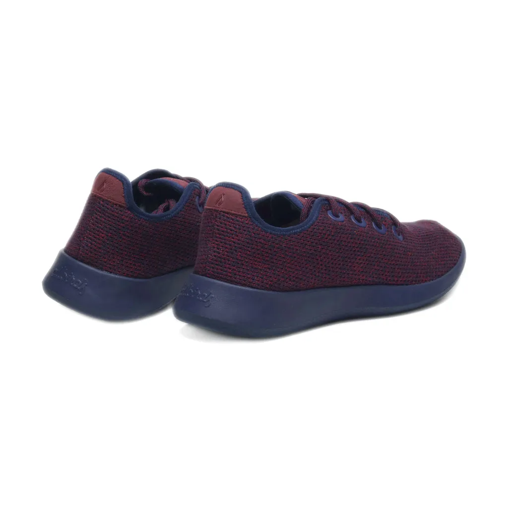 Allbirds Tree Runner Sport Shoes Wool Maroon Colour For Men