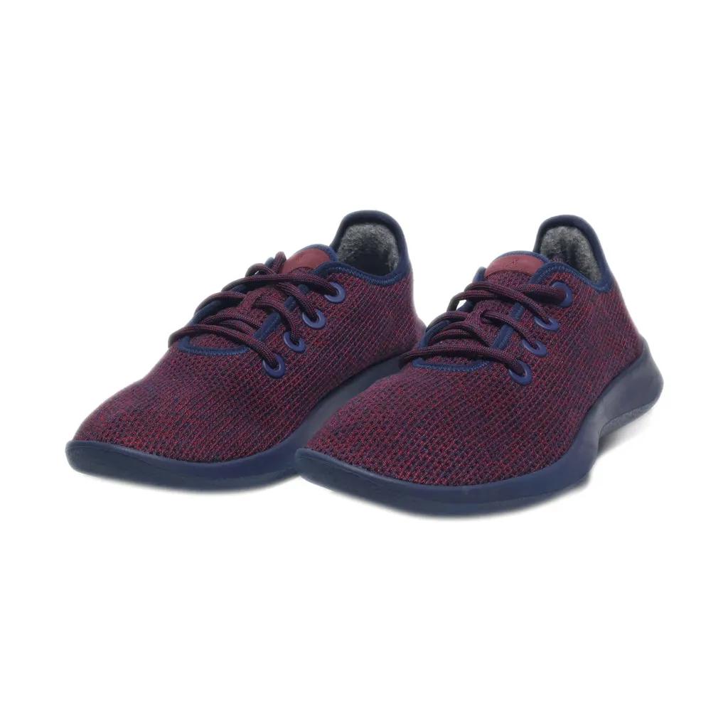 Allbirds Tree Runner Sport Shoes Wool Maroon Colour For Men