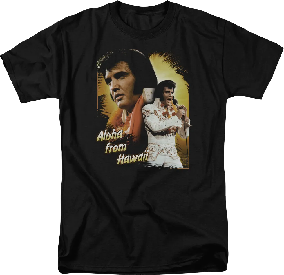 Aloha From Hawaii Collage Elvis Presley T-Shirt