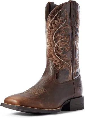 Ariat Men's Holder Western Boot, Old Oak/Canteen Coffee, 11.5 EE