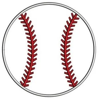 Baseball Applique Machine Embroidery Digitized Design Pattern - Instant Download - 4x4 , 5x7, and 6x10 -hoops