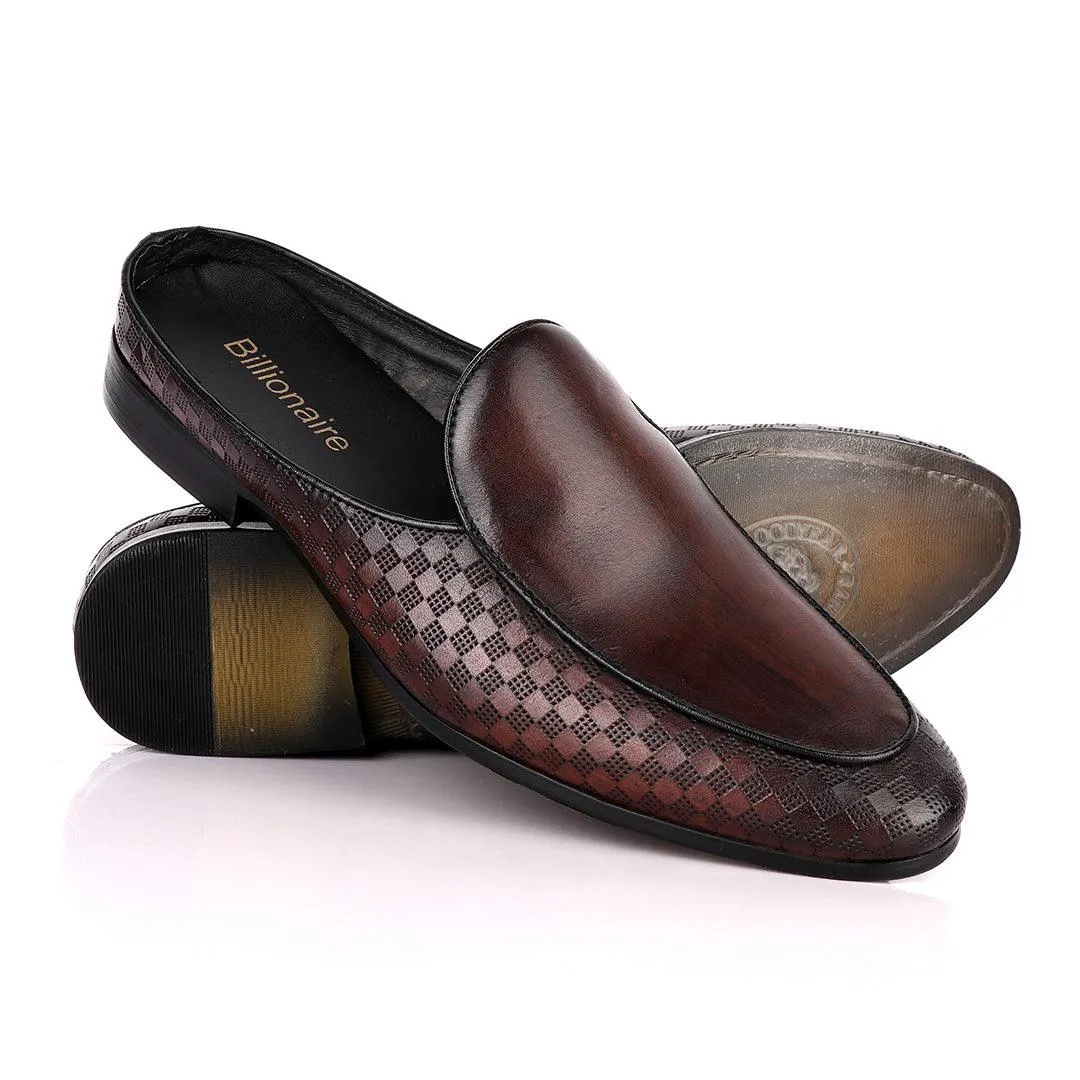 Billionaire Classic Sole House Coffee Mole Leather Shoe