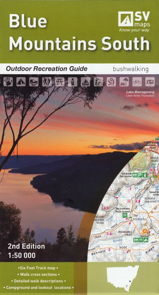 Blue Mountains South (NSW) Topographic Folded Map by Spatial Vision