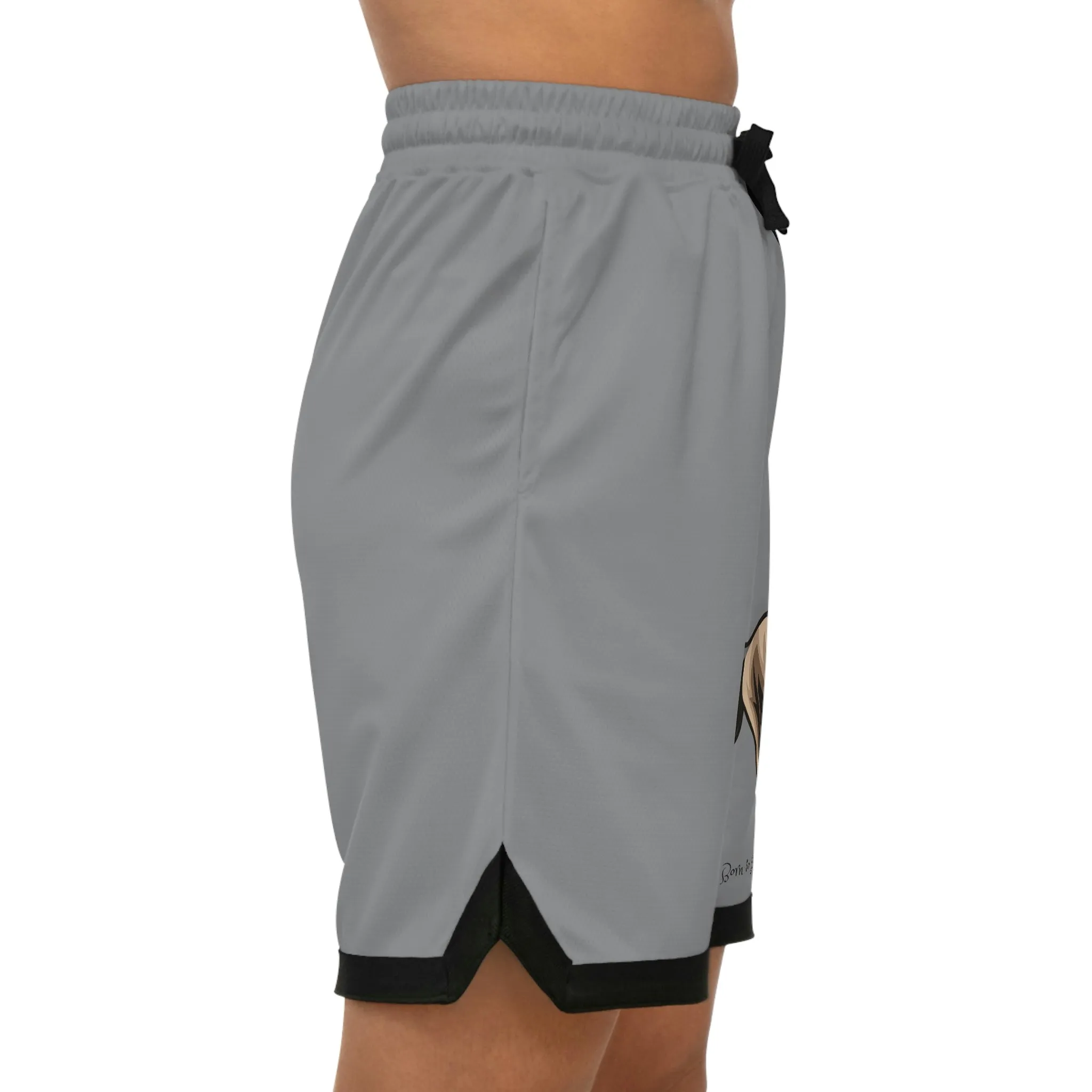 Born to Ride Horse POD Basketball Rib Shorts (AOP)