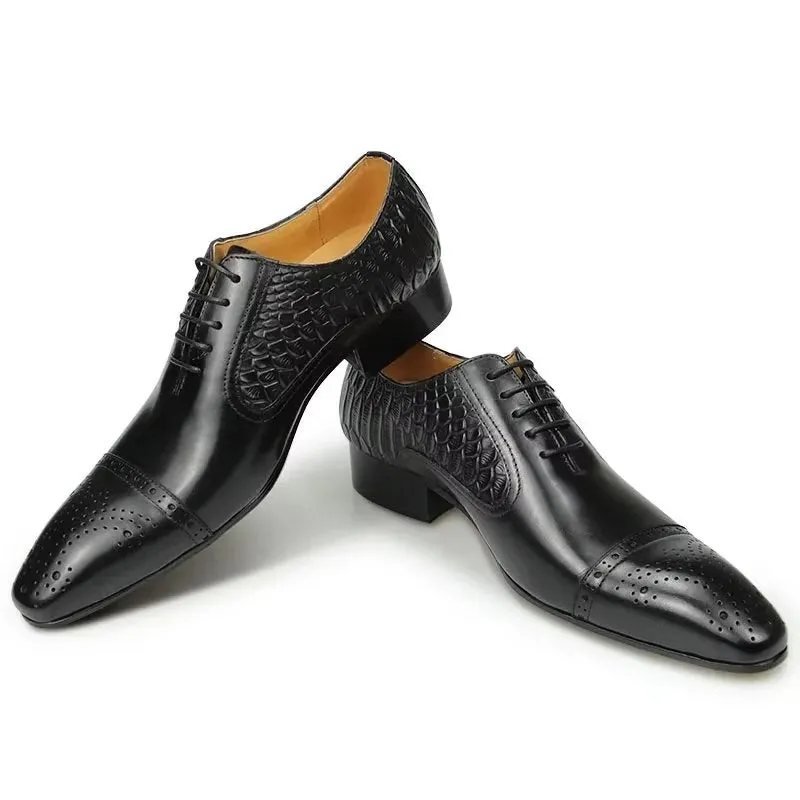 BrogueLux Custom Lace-up Wedding Shoes