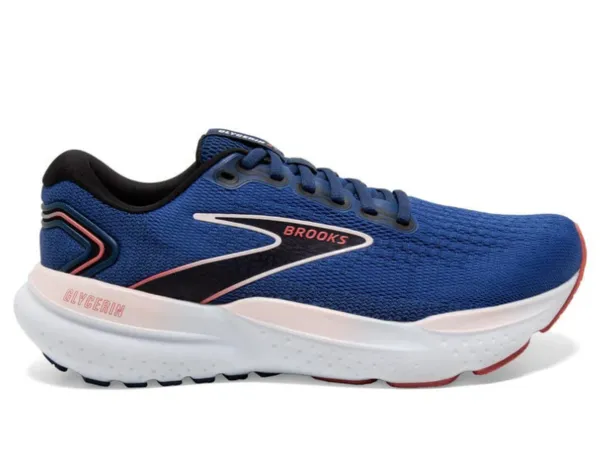 Brooks Glycerin 21 Ladies Running Shoe (Blue/Icy Pink/Rose)