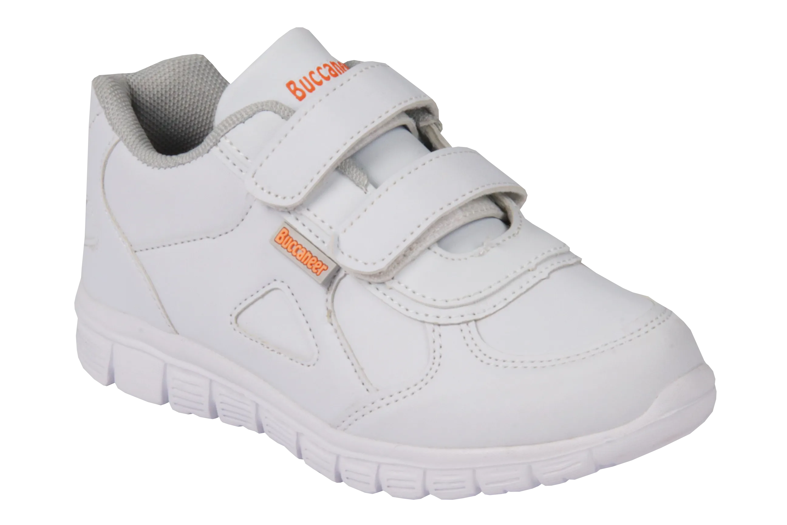 Buccaneer Velcro Takkies - White