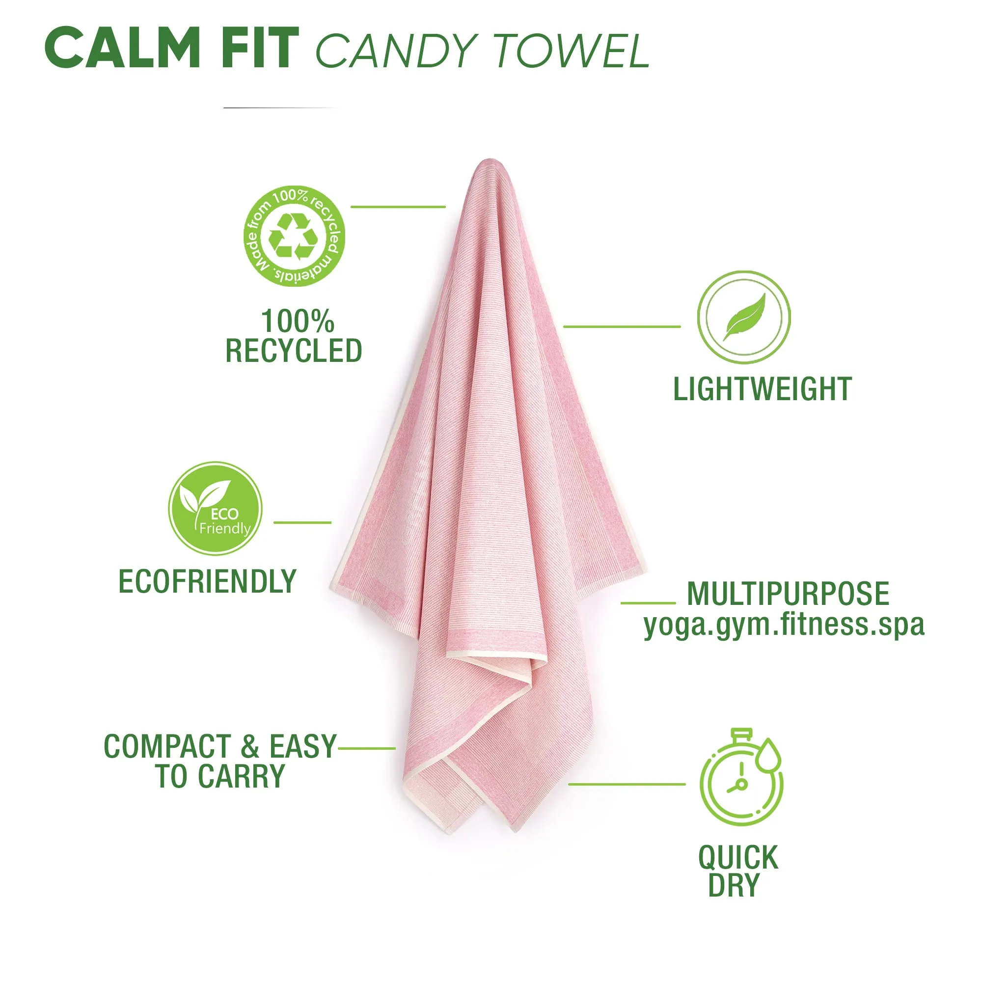 Calm FIT Candy Bath Towel