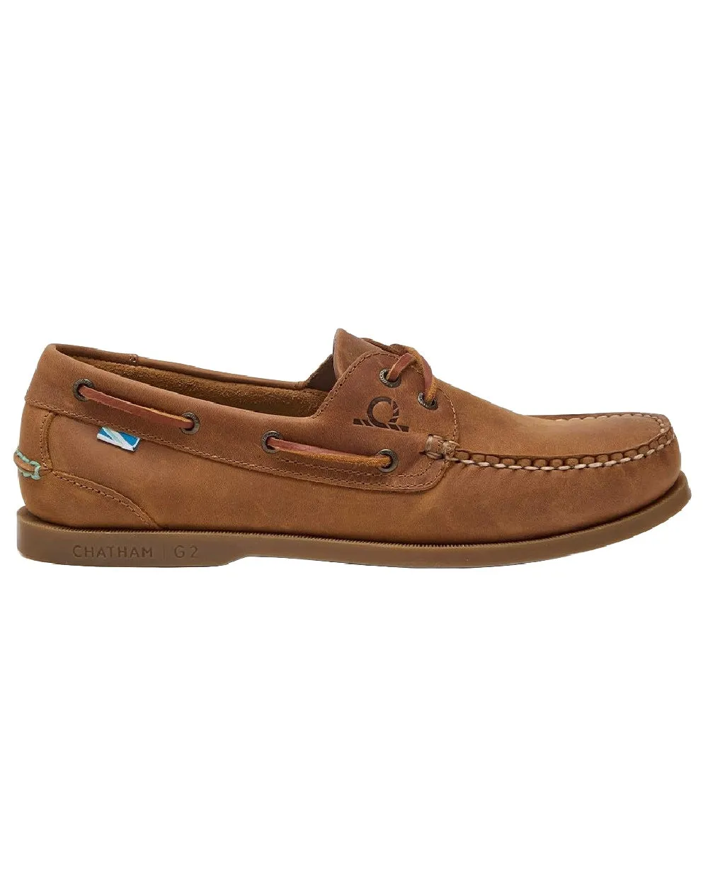 Chatham Mens The Deck II G2 Premium Leather Boat Shoes