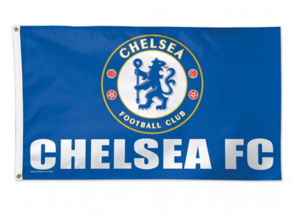 Chelsea FC WinCraft Sports Blue White Deluxe Indoor Outdoor Flag (3' x 5')