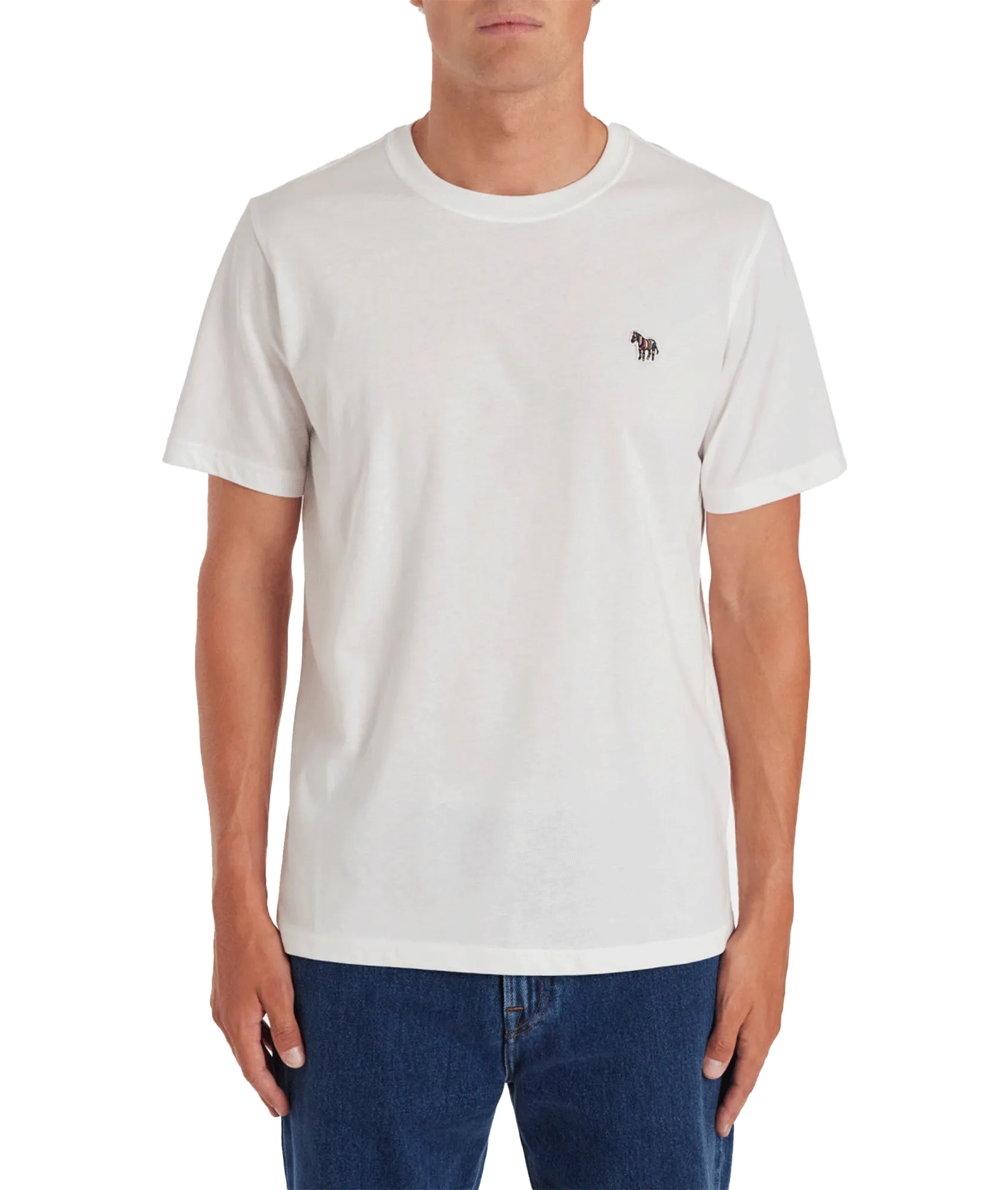 Cotton Zebra Logo T-Shirt - White