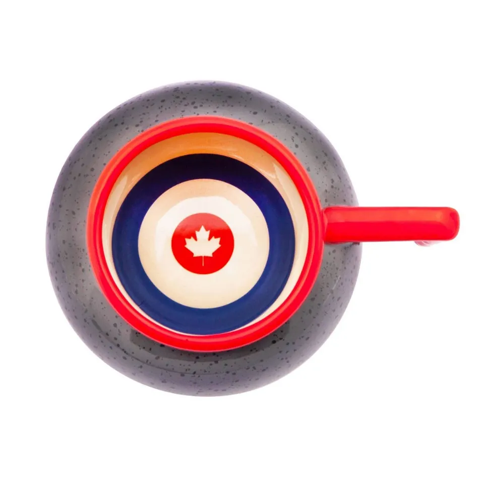 Curling Rock Mug - Red