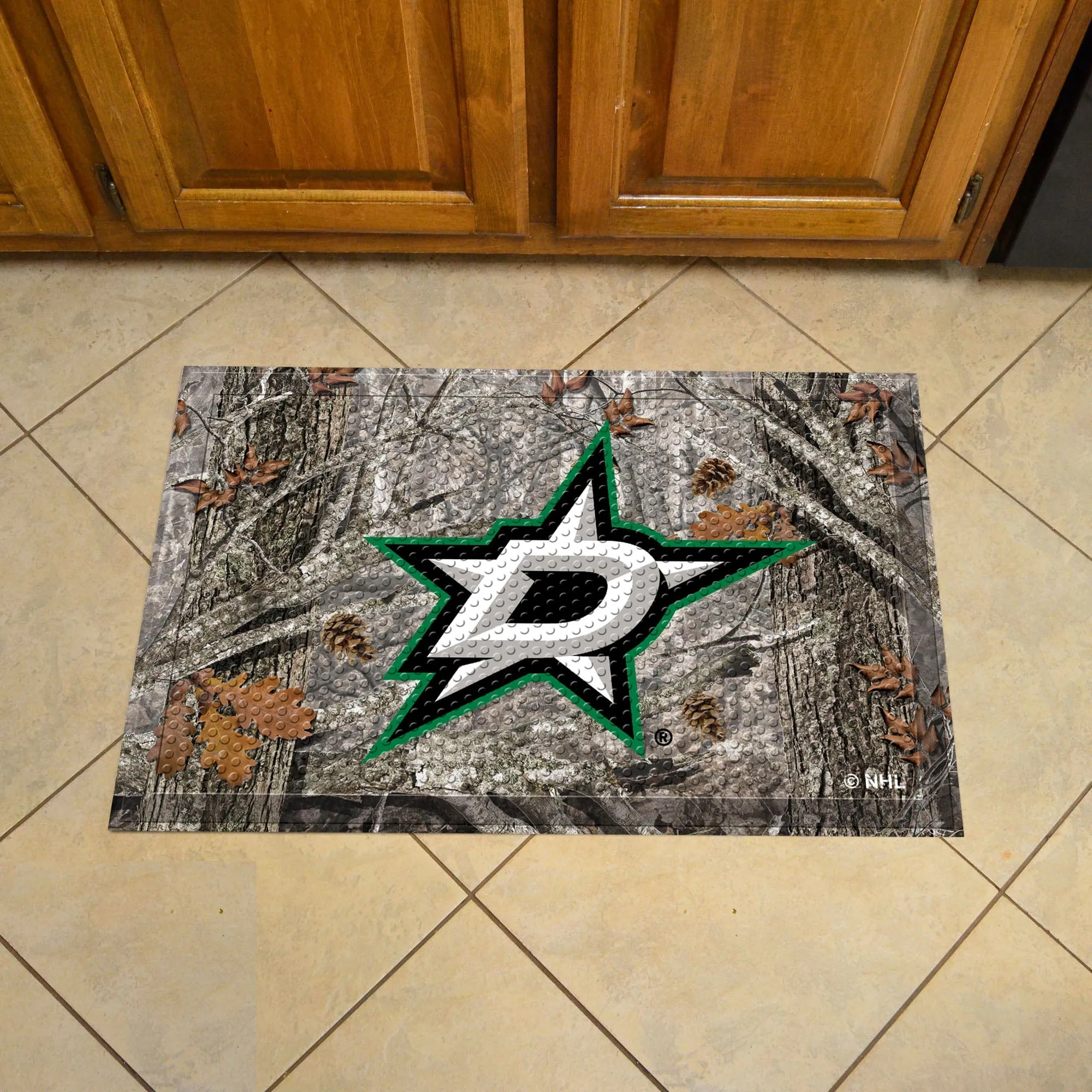 Dallas Stars Rubber Scraper Door Mat Camo