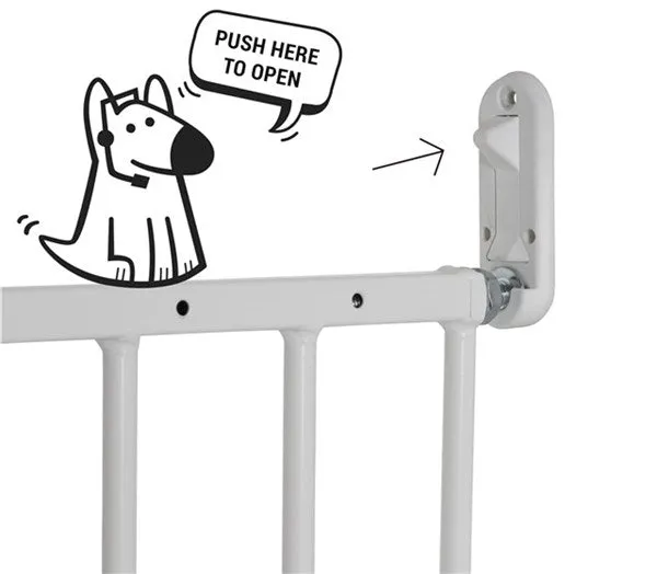 Dogspace Lucky extending pet gate, White