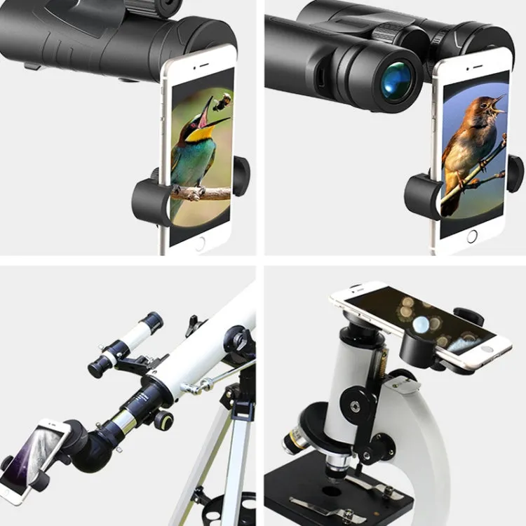 Eyeskey Telescope Phone Holder Camera Holder Telescope Universal Astronomical Mirror Phone Clip, Shape: CM-8M / S(Black)