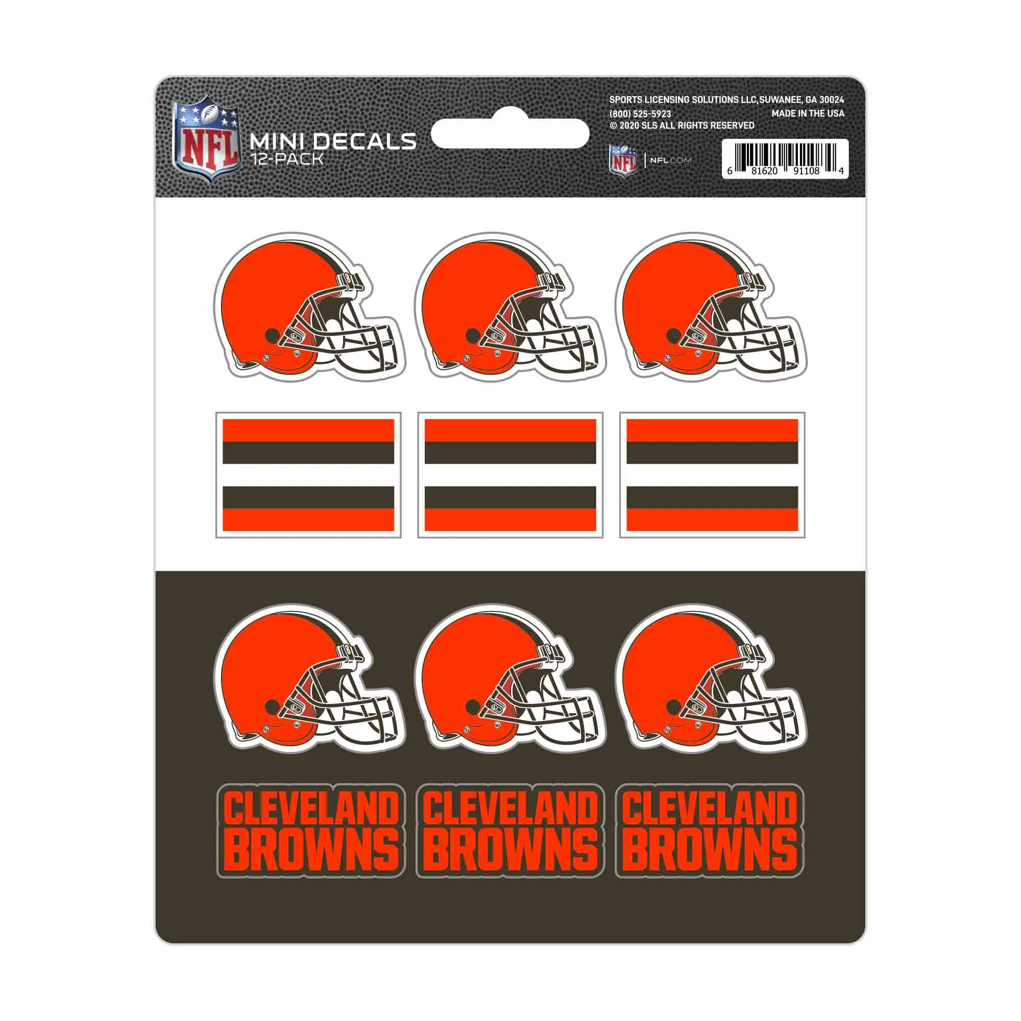 Fanmats Cleveland Browns Mini Decal 12pk