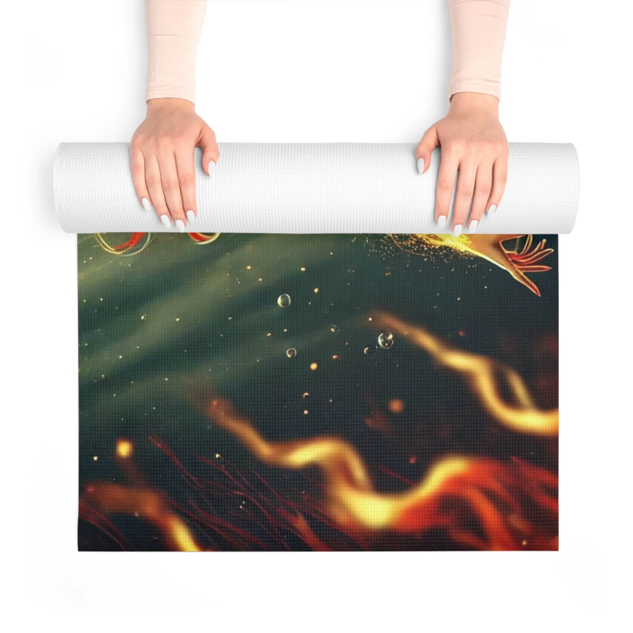 Fiery Strength: The Aries Mermaid Yoga Mat