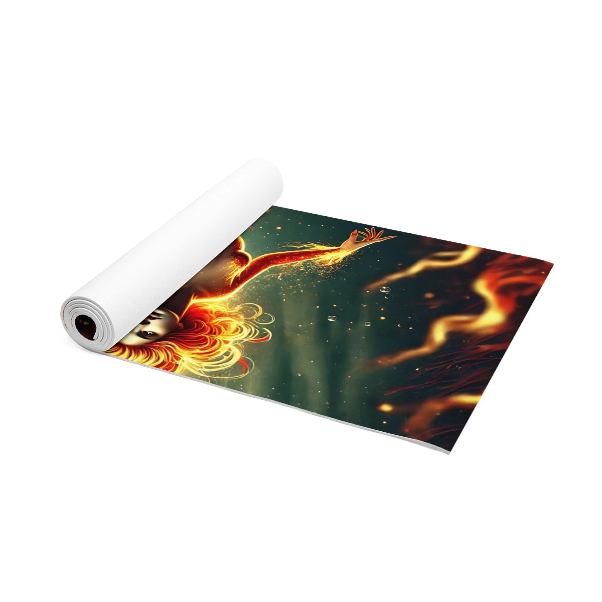 Fiery Strength: The Aries Mermaid Yoga Mat