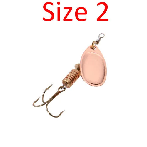 FISH KING 1PC Size1-Size4 Fishing Hook Mepps Spinner Fishing Lures With Knife-edged Treble Hooks Bulk Fishing Tackle Pesca