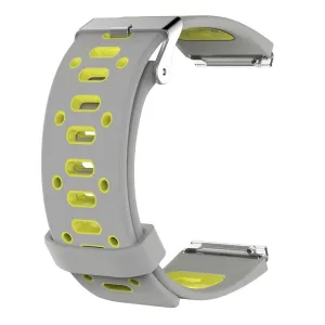 Fitbit Blaze two-color breathable sport silicone watch strap- Grey / Yellow