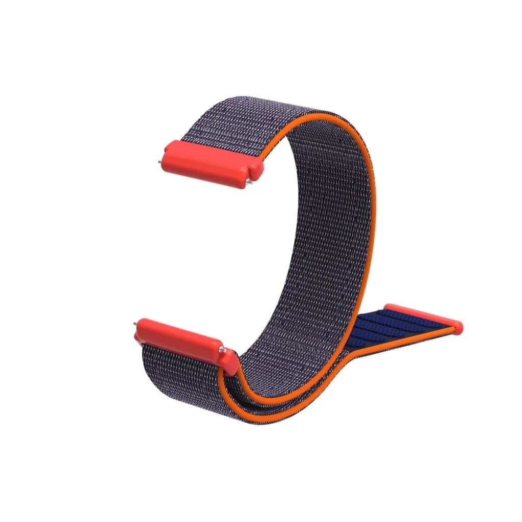 Fitbit Versa velcro closure flexible watchband - Blue / Red