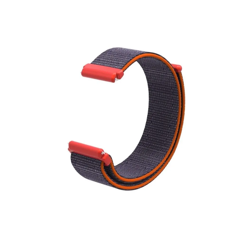 Fitbit Versa velcro closure flexible watchband - Blue / Red