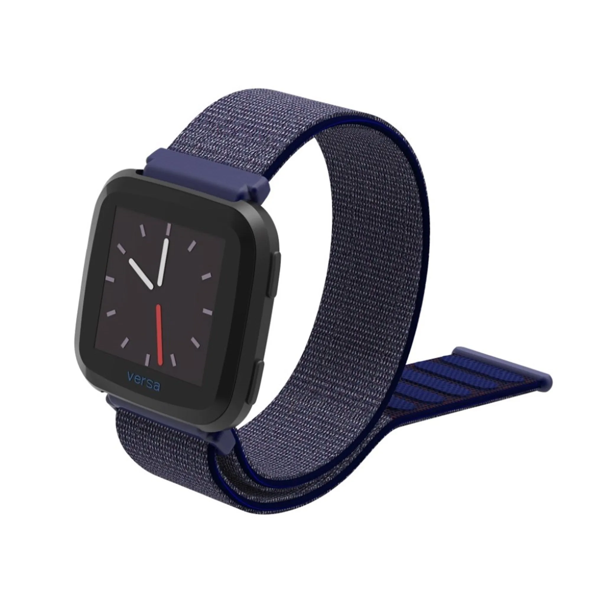 Fitbit Versa velcro closure flexible watchband - Midnight Blue