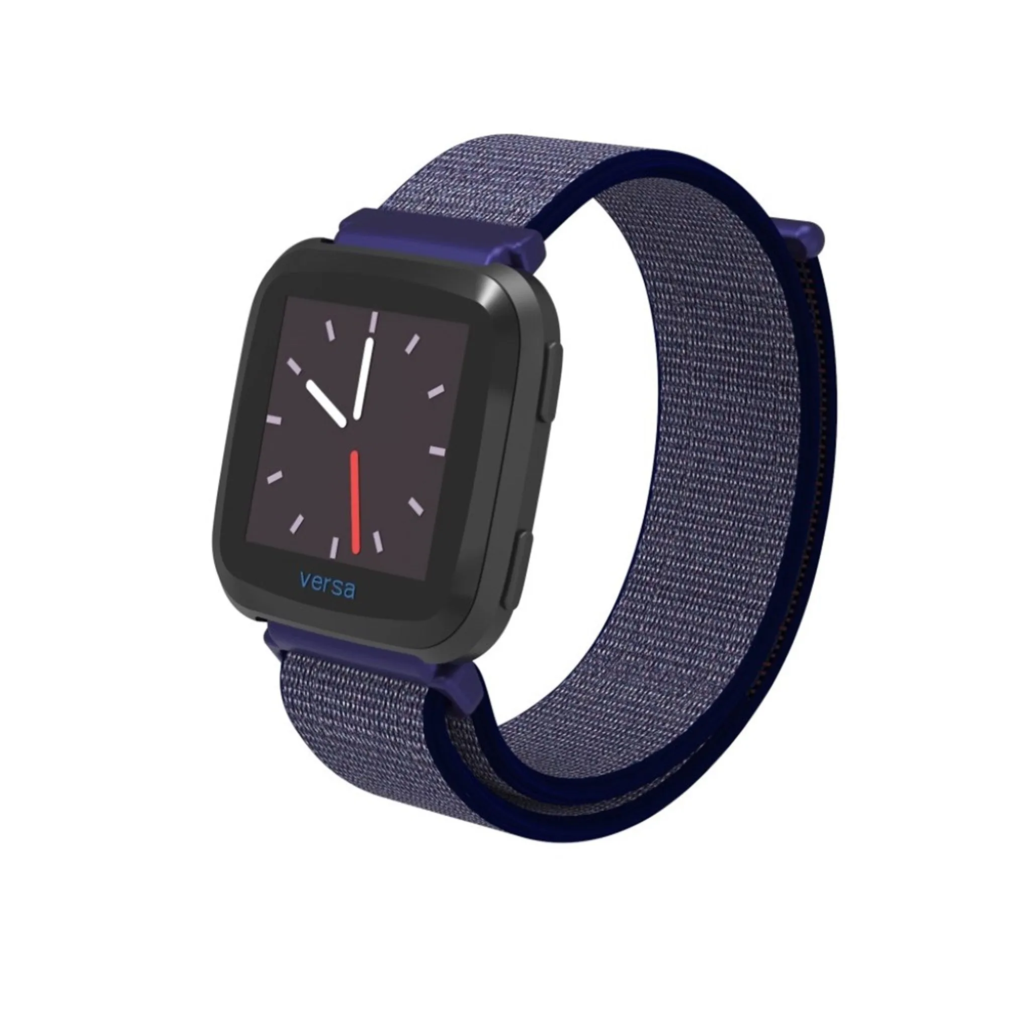 Fitbit Versa velcro closure flexible watchband - Midnight Blue