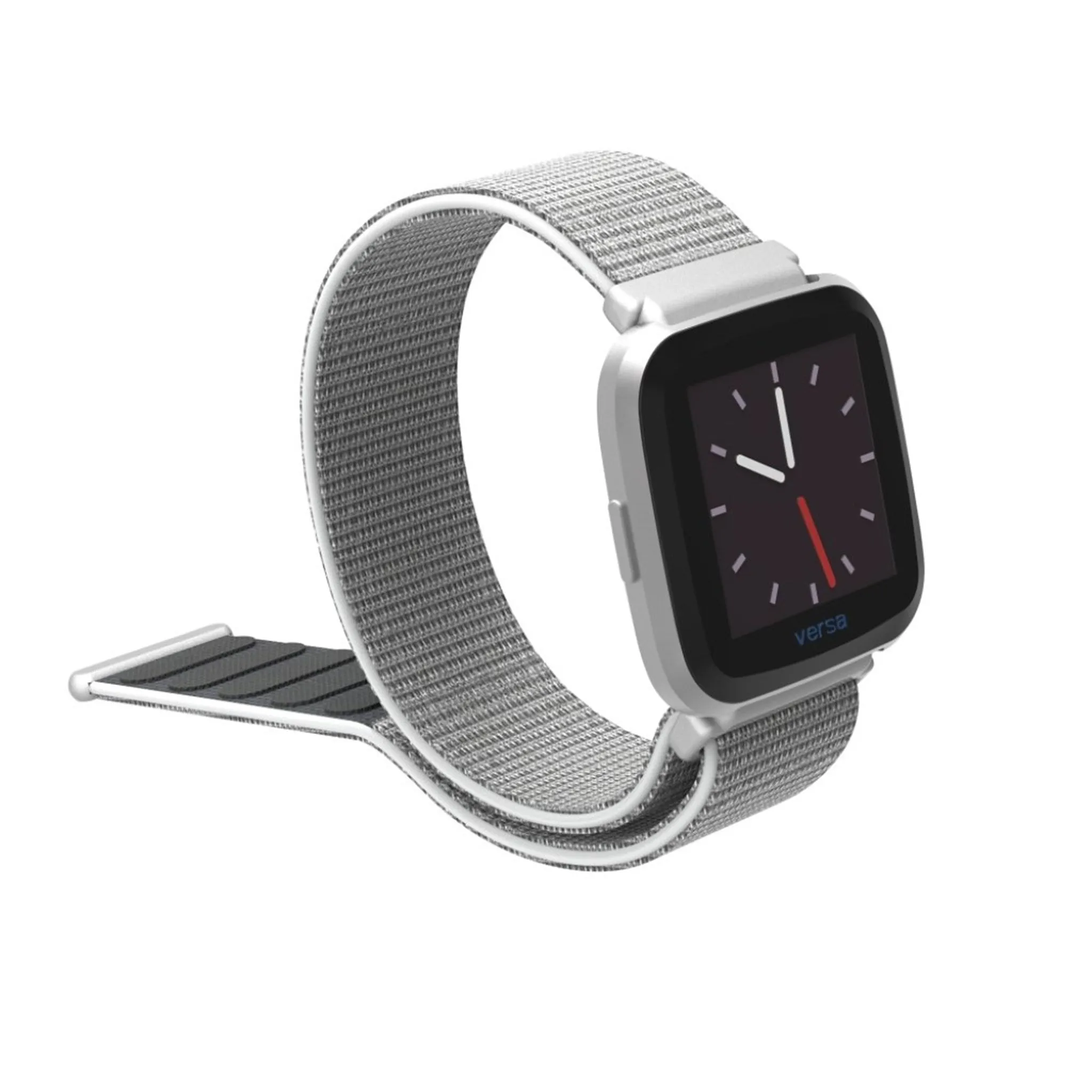 Fitbit Versa velcro closure flexible watchband - Silver