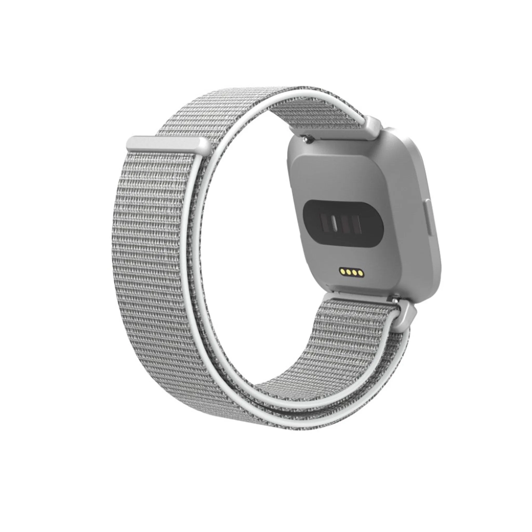 Fitbit Versa velcro closure flexible watchband - Silver