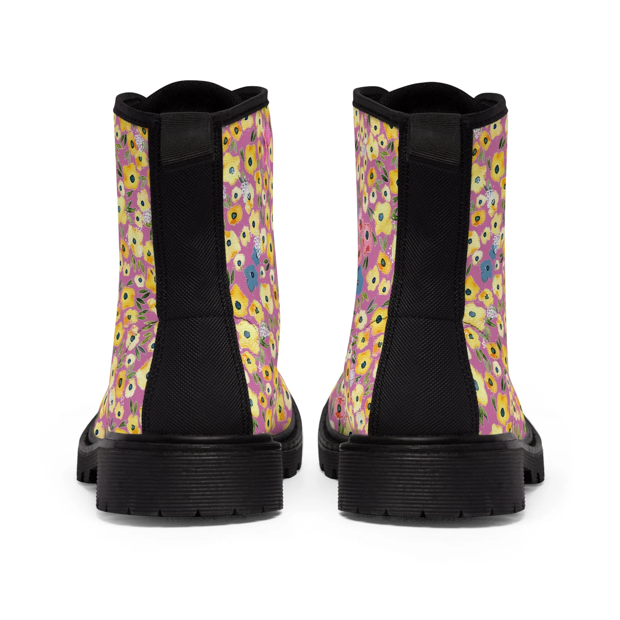 Floral Women's Canvas Boots