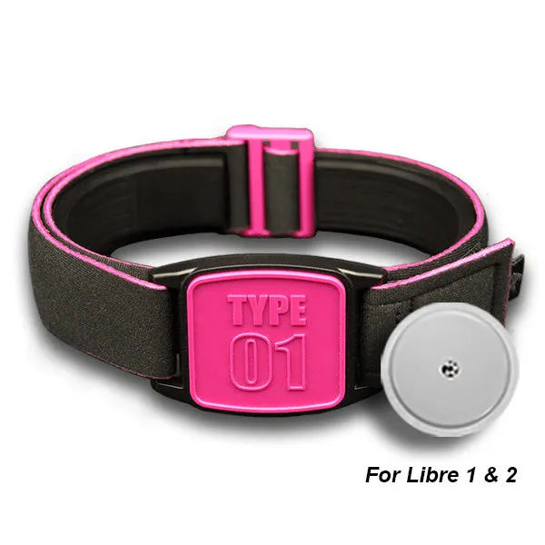 Freestyle Libre 2 CGM Sports & Swim Armband - Magenta Type 01 Libreband