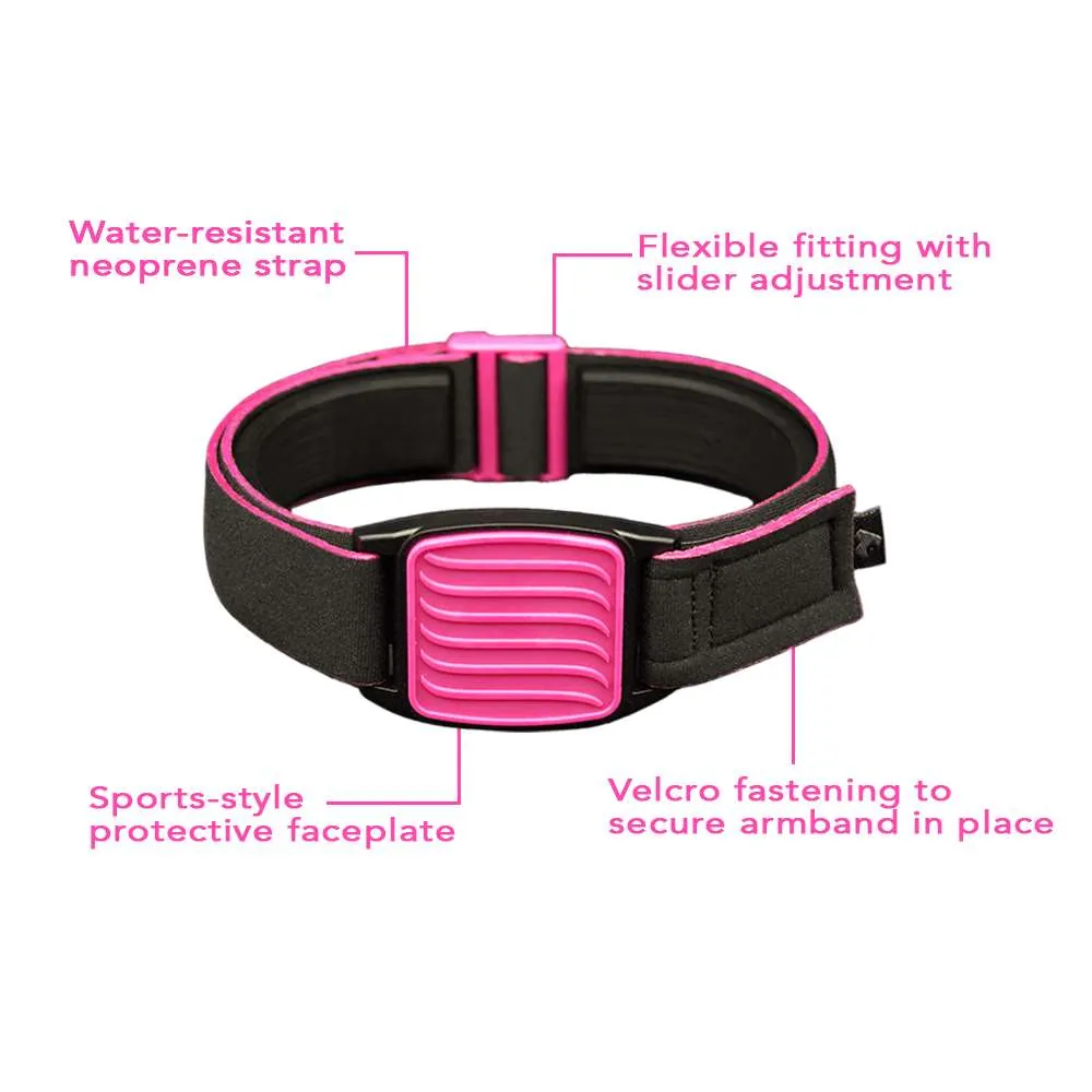 Freestyle Libre 2 CGM Sports & Swim Armband - Magenta Wave Libreband