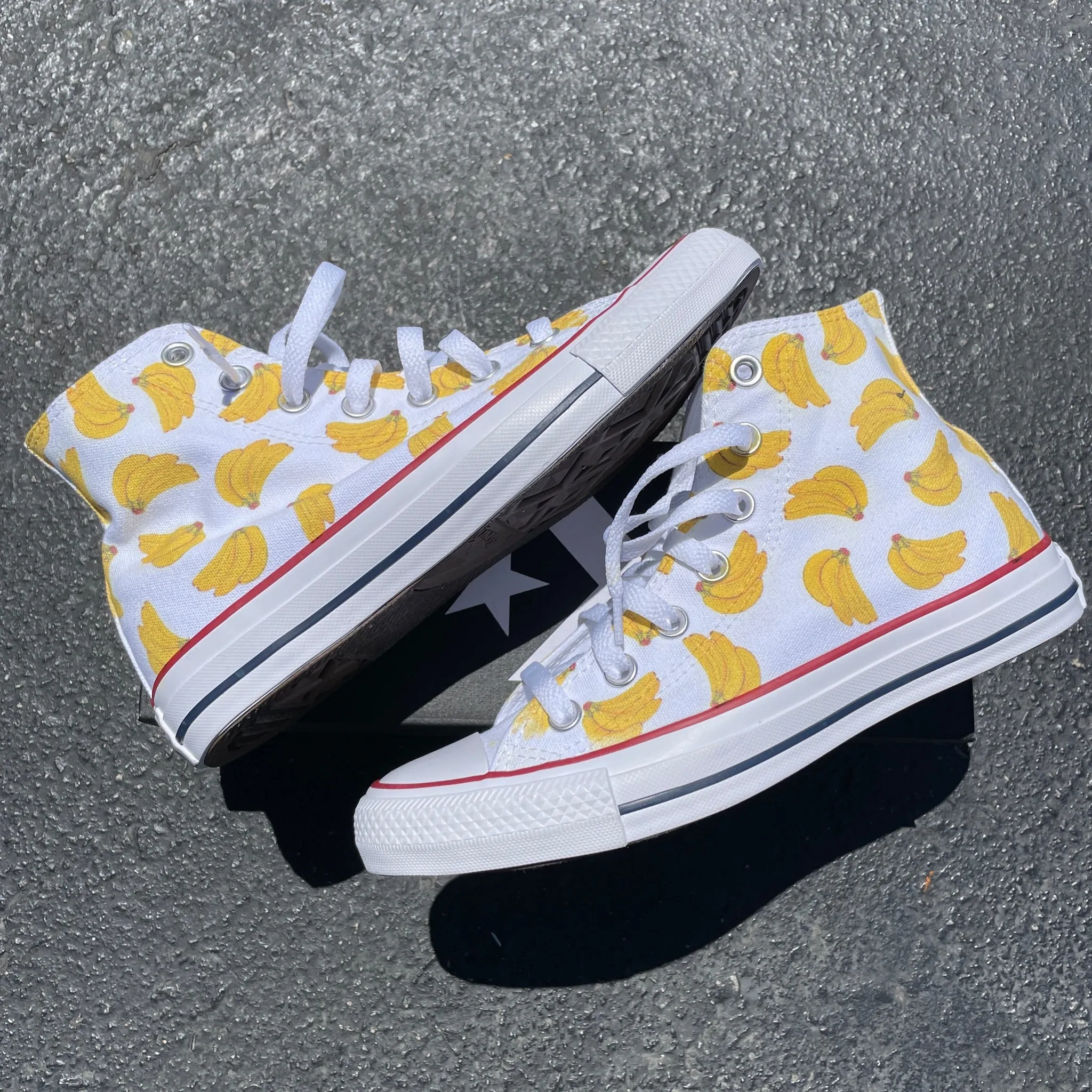 Go Bananas! - Custom High Tops - Custom Converse Shoes