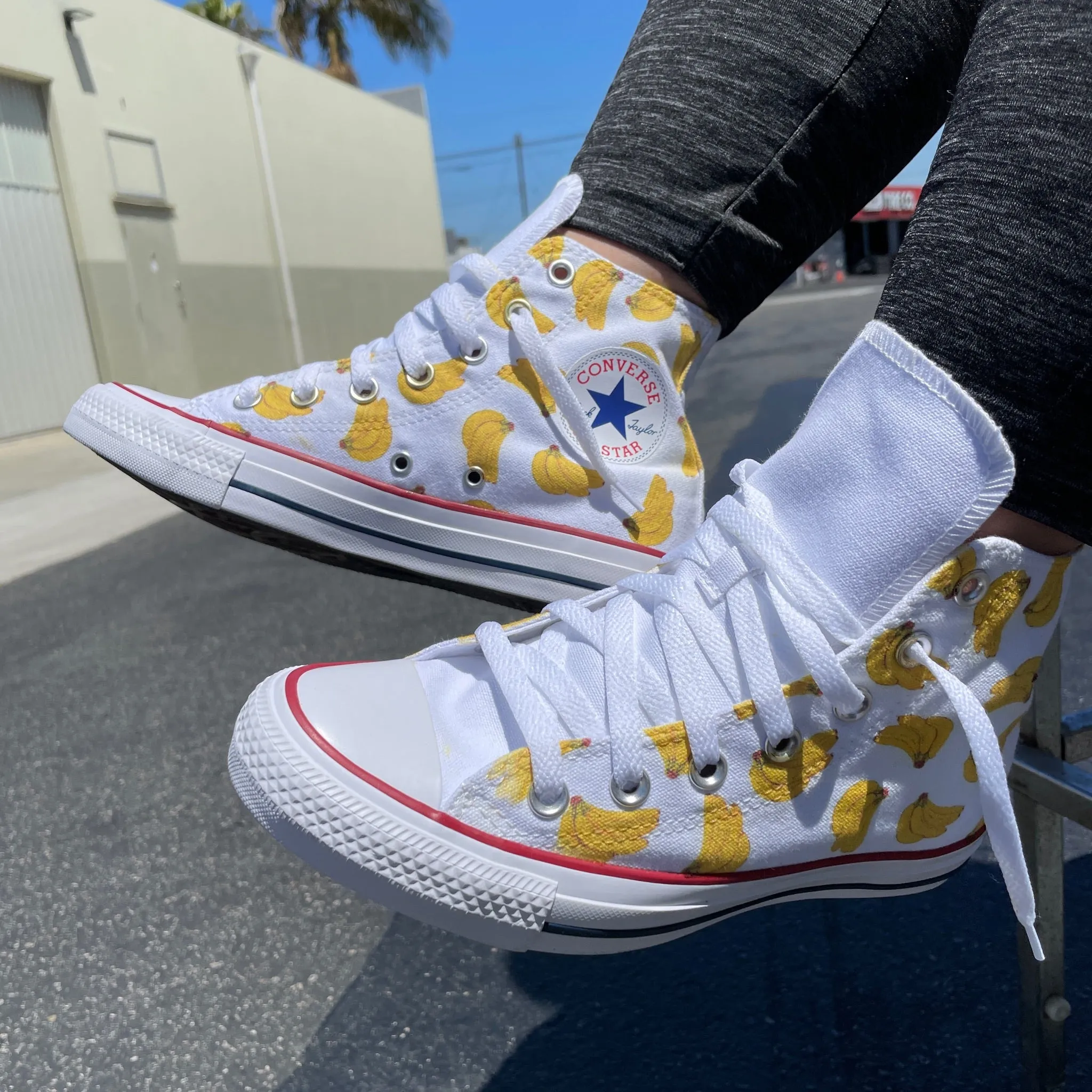 Go Bananas! - Custom High Tops - Custom Converse Shoes