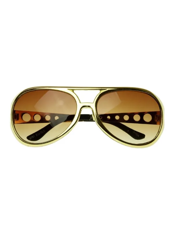 Gold Rock Star Glasses