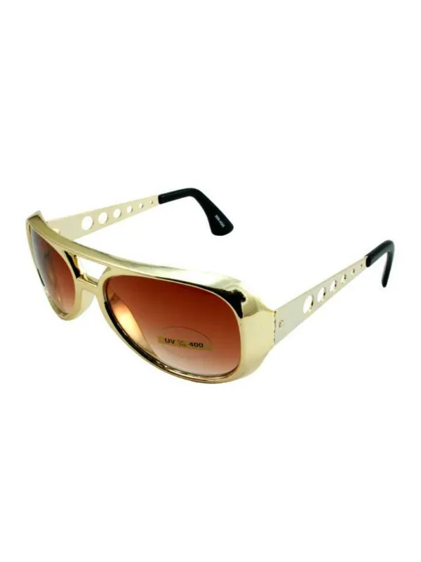 Gold Rock Star Glasses