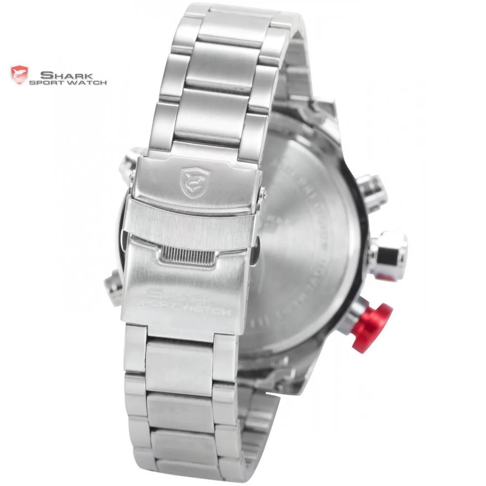 GULPER Shark Sport Watch Silver/Black/Red SW 103