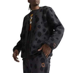 Hoops Sherpa V Neck Long Sleeve Sweater x Cheetah