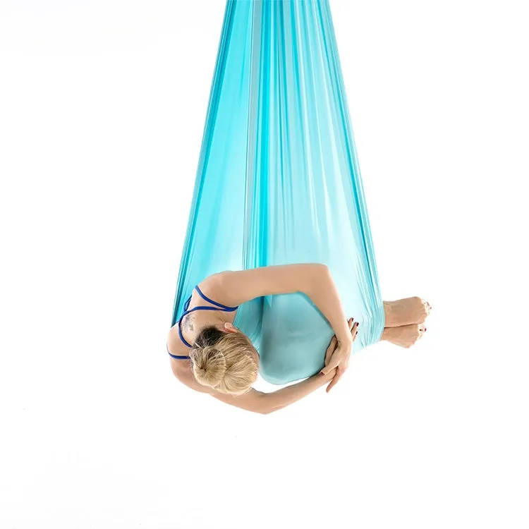 Household Handstand Elastic Stretching Rope Aerial Yoga Hammock Set(Gold)