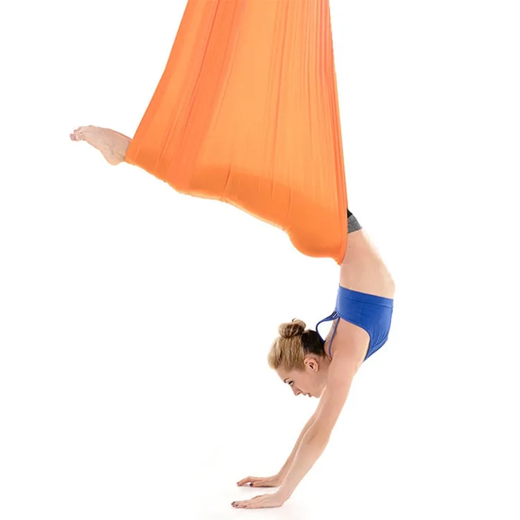 Indoor Anti-gravity Yoga Knot-free Aerial Yoga Hammock with Buckle / Extension Strap, Size: 400x280cm(Light Purple)