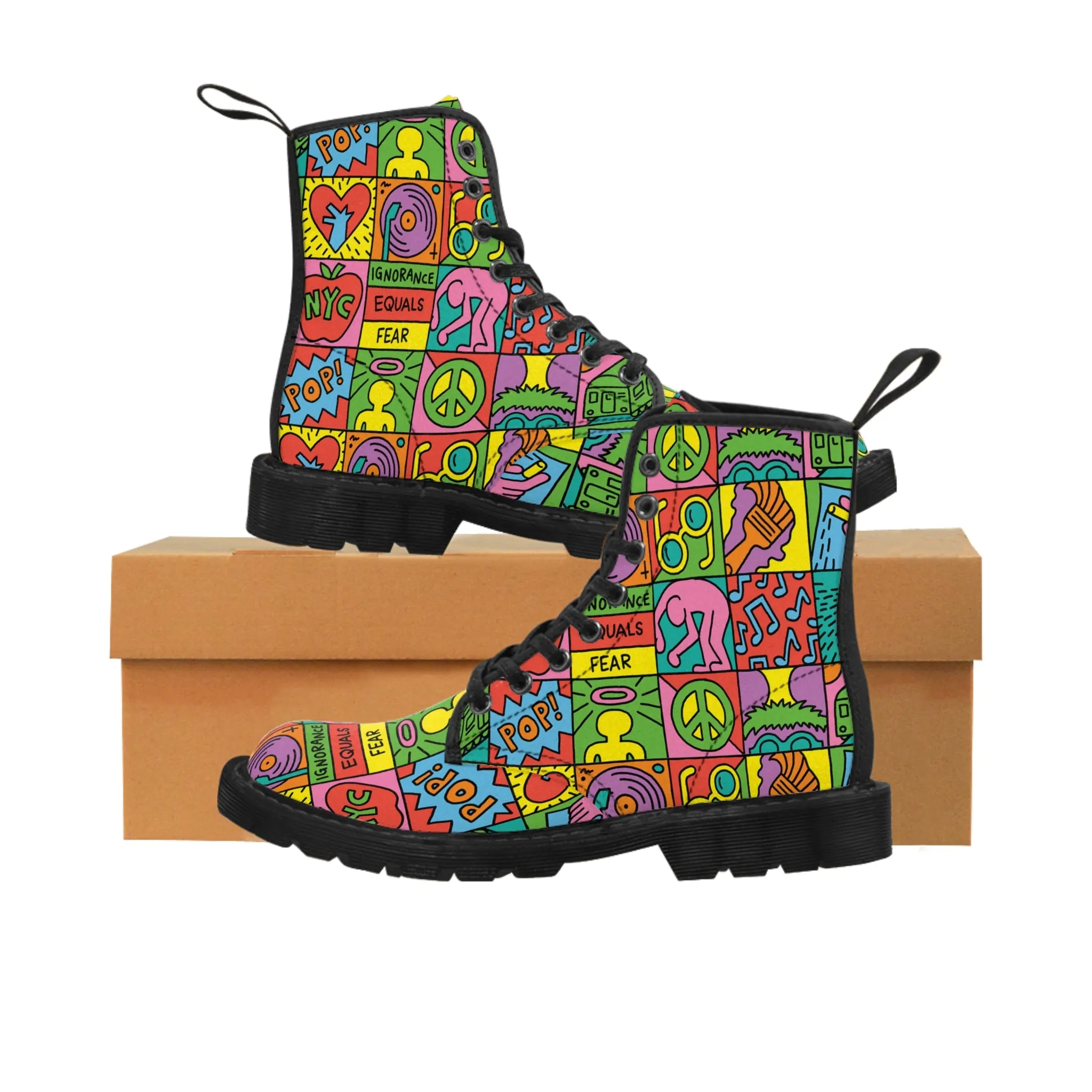 Keith Haring NY Women's Canvas Boots