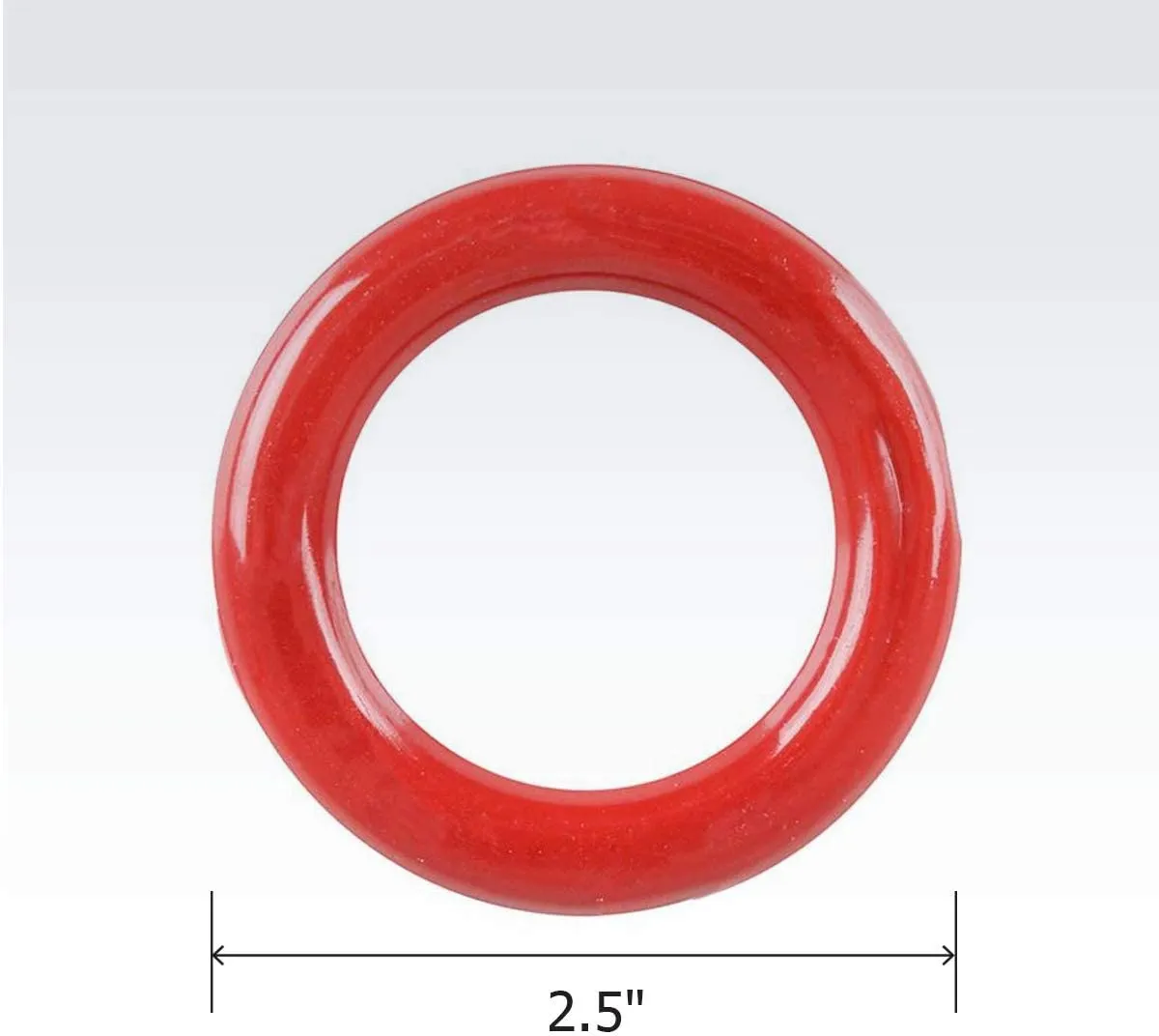 Kicko Plastic Carnival Rings for Stress Relief Toy, Cool Game, Prize - Red, 2.5 Inch, 24